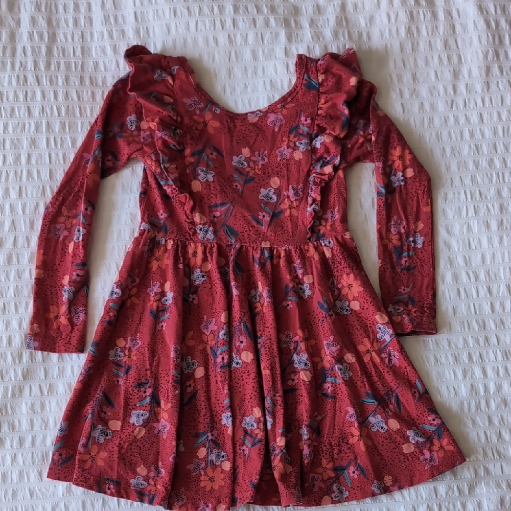 Tea Collection Floral Ruffle Dress